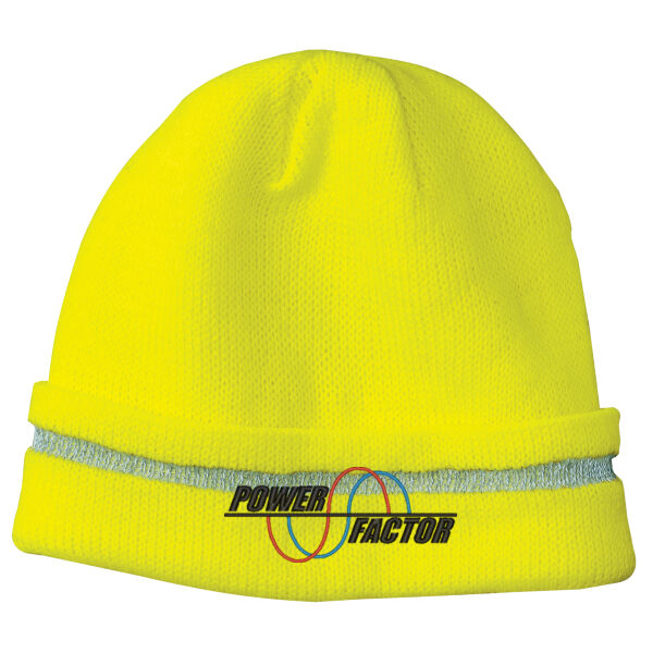   - Enhanced Visibility Beanie with Reflective Stripe Thumbnail